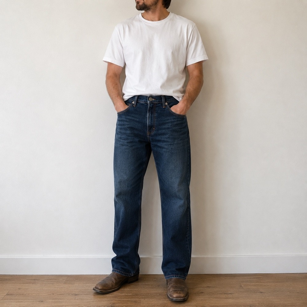 Wrangler Blue Jeans 20X No. 33 Extreme Relaxed Fit 36x30 Western Rugged Cowboy